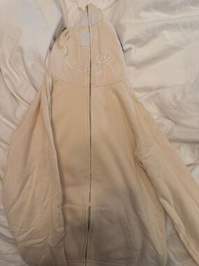 Bape Cream Hoodie with Signature Ape Tag